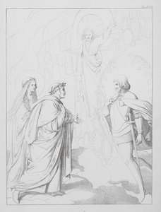 Dante Isteni komédiája, Paradiso (Mennyország), XVII. tábla (litográfia)