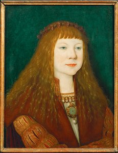 II. Lajos magyar király gyermekként (festmény fára) alkotó: Bernhard Strigel