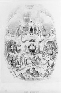 Ételek: főzés és különféle ételek elkészítési módjai a Brillatban - Savarin, Bertall illusztrálta. Párizs 1840.