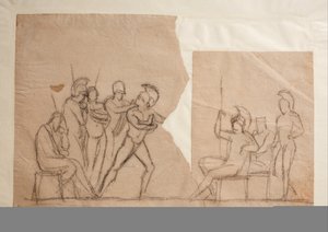 Agamemnon harca Akhilleusszal alkotó: Bertel Thorvaldsen