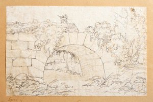 A Ponte de Nono híd a Marrano folyón, Rómán kívül (?) alkotó: Bertel Thorvaldsen