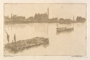 Köd a Temzén alkotó: Bertha E. Jaques