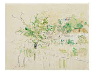 Bougival, 1884 alkotó: Berthe Morisot
