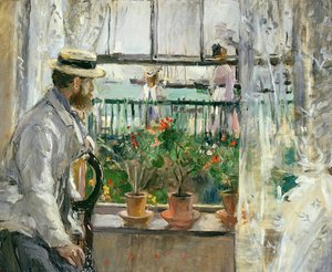 Eugène Manet a Wight-szigeten, 1875 alkotó: Berthe Morisot