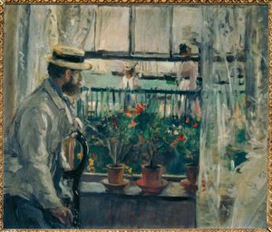 Interieur, Wight-sziget alkotó: Berthe Morisot