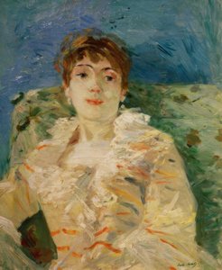 Fiatal nő a kanapén alkotó: Berthe Morisot