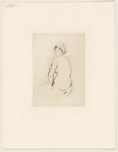 Akt hátulról nézve alkotó: Berthe Morisot