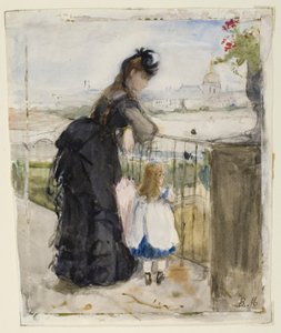 Az erkélyen alkotó: Berthe Morisot