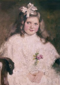 LÁNYA PORTRÉJA - XIX. SZÁZAD - FRANCIA IMPRESSZIONIZMUS alkotó: Berthe Morisot
