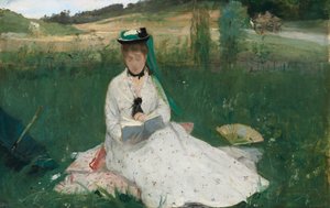 Olvasás, 1873 alkotó: Berthe Morisot
