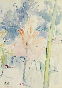 Vörös fa az erdőben, 1893 alkotó: Berthe Morisot