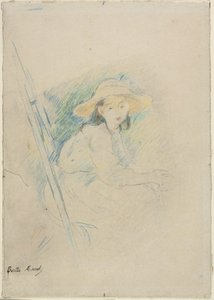 Ülő lány (Julie Manet) alkotó: Berthe Morisot