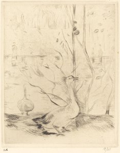 Séta a Boulougne-i erdőben, 18881890. alkotó: Berthe Morisot