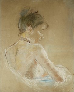 fiatal lány meztelen váll; Fiatal lány csupasz vállával, 1885