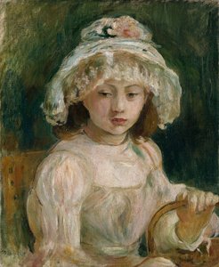 Fiatal lány kalappal (olaj, vászon) alkotó: Berthe Morisot