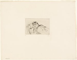 Fiatal nő pihenés közben alkotó: Berthe Morisot