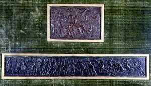 Bacchus diadala és Krisztus lerakódása (bronz)