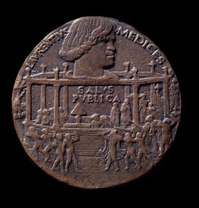 Bronzérem a Pazzi-összeesküvésről (1478)