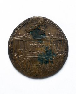 A Pazzi-összeesküvést ábrázoló érem. Lorenzo de