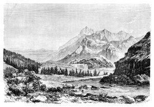 Munku-Sardyk, a Sayan-hegység, Szibéria, Oroszország, 1895.