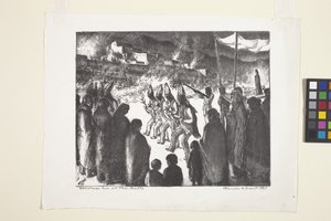 Karácsony este a Taos Pueblo-ban alkotó: Blanche Grant