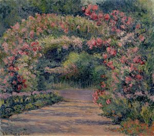 Rose Arbor at Giverny (olaj, vászon)