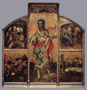 Keresztelő Szent János oltárképe, 1440 körül (tempera a táblán)