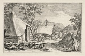 Táj parasztházakkal, 1613-1614. alkotó: Boetius Adams Bolswert