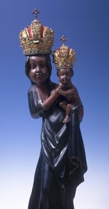 Svatá Hora-i Szűz Mária szobra, 1348 körül (polikróm körtefa)