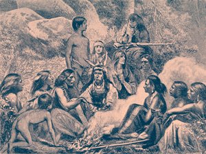 Navajo indián tábor
