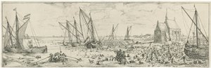 Sikertelen támadás a Kallo-erőd ellen, 1638 alkotó: Bonaventura Peeters (I)