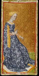 Pálcák királynője. Tarot kártya, 1441-1444.