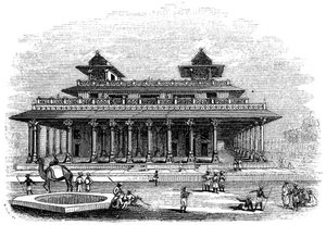 Allahabad palota, India, 1847 alkotó: Bonner