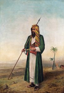 Sir Richard Burton arab ruhában, 1853 körül alkotó: Borgo Caratti