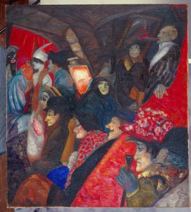 Kabaré Fekete macska Párizsban alkotó: Boris Dmitrievich Grigoriev
