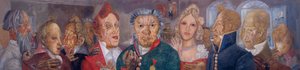 N. Gogol A kormányfelügyelő című vígjáték személyei, 1933-1934 alkotó: Boris Dmitrievich Grigoriev