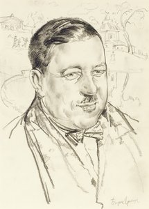 Ilja Mashkov művész portréja alkotó: Boris Dmitrievich Grigoriev