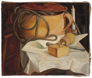 Csendélet gyertyával alkotó: Boris Dmitrievich Grigoriev