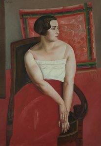 Egy fiatal nő portréja. alkotó: Boris Dmitryevich Grigoriev