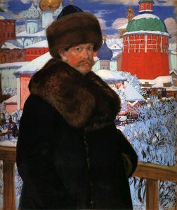 Önarckép, 1912. alkotó: Boris Mikhailovich Kustodiev