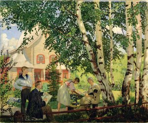 Otthon, 1914-18 alkotó: Boris Mikhailovich Kustodiev