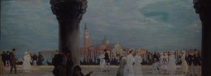 Sétány Velencében, 1907-1908 alkotó: Boris Mikhailovich Kustodiev