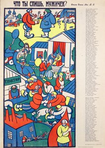 miért alszol? - Miért alszol, haver? Zvorykin, Borisz Vasziljevics (1872-1935 után), - Kromolitográfia, 70,5x54 - Magángyűjtemény alkotó: Boris Vasilievich Zvorykin