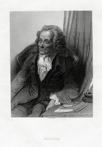 Voltaire francia felvilágosodás író, esszéista, deista és filozófus, 1884 alkotó: Bosselman