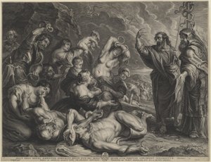 Mózes és a réz kígyó alkotó: Boëtius Adams Bolswert, after Sir Peter Paul Rubens