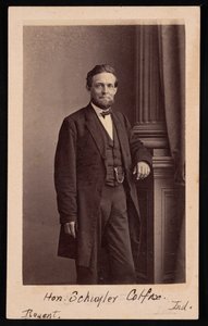 Schuyler Colfax portréja 1823-1885, 1885 előtt.