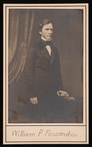 William Pitt Fessenden portréja 1806-1869, 1869 előtt. alkotó: Brady