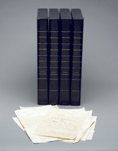 Bram Stoker eredeti, gépelt „Dracula” kézirata (nyomtatott) alkotó: Bram Stoker