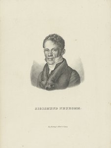 Neukomm Sigismund zongoraművész és zeneszerző portréja 1778-1858, c. 1830