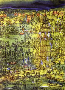 Westminster (wc és vegyes technika papíron) alkotó: Brenda Brin Booker